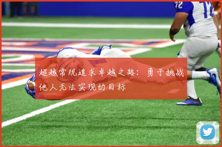 超越常规追求卓越之路：勇于挑战他人无法实现的目标